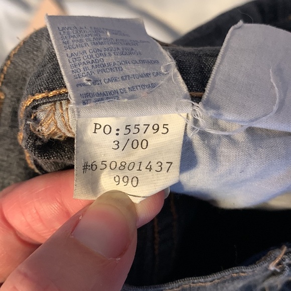 Tommy Jeans Size 7 faded black cropped Capri Y2K vintage hilfiger logo low rise - Picture 9 of 11